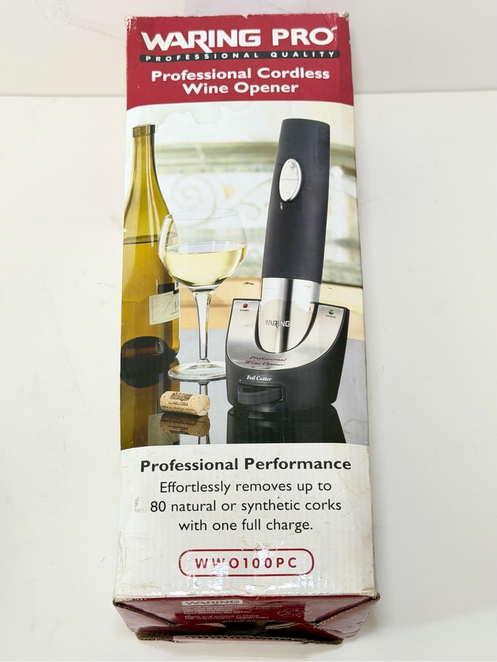Waring Pro WWO100PC Professional Cordless Electric Wine Opener